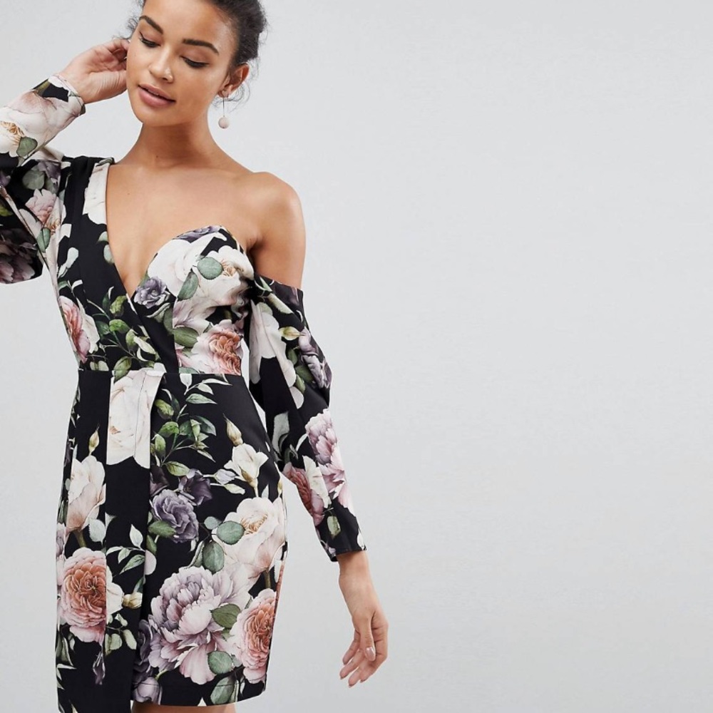 New with tags Asos floral cocktail dress
